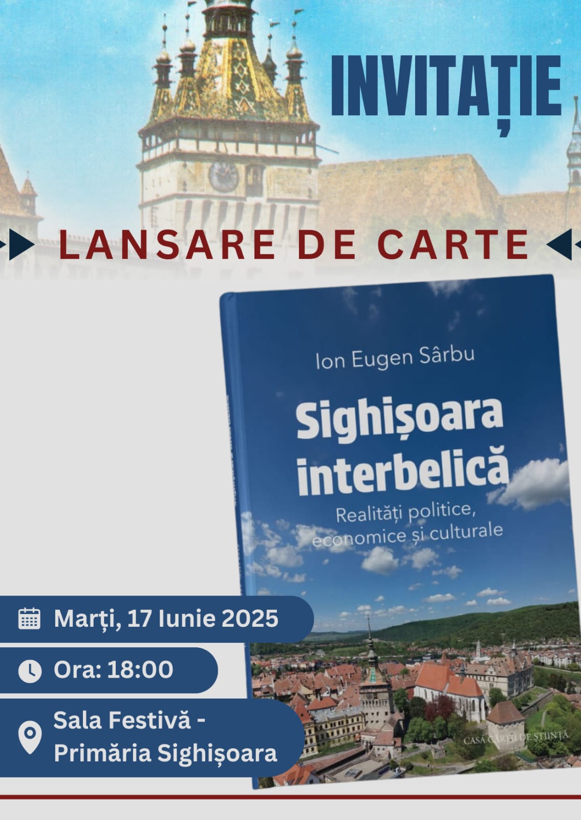 Lansare de carte la Sighișoara